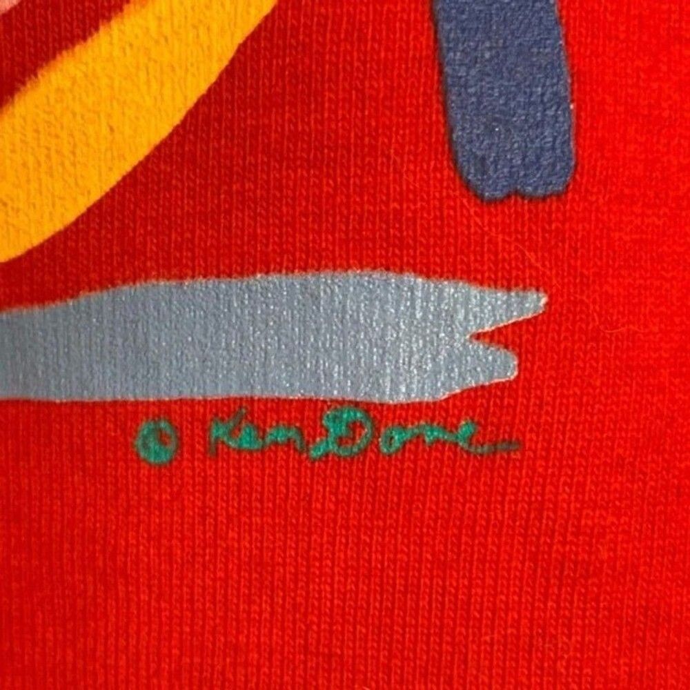 Ken Done Hooded Tunic Women’s Medium Red Never Worn - Picture 3 of 6